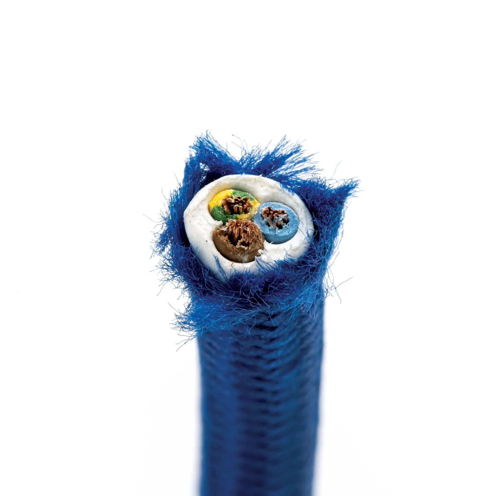 Tekstilni kabl, 3×0,75 mm², 1 m, plavi - 3