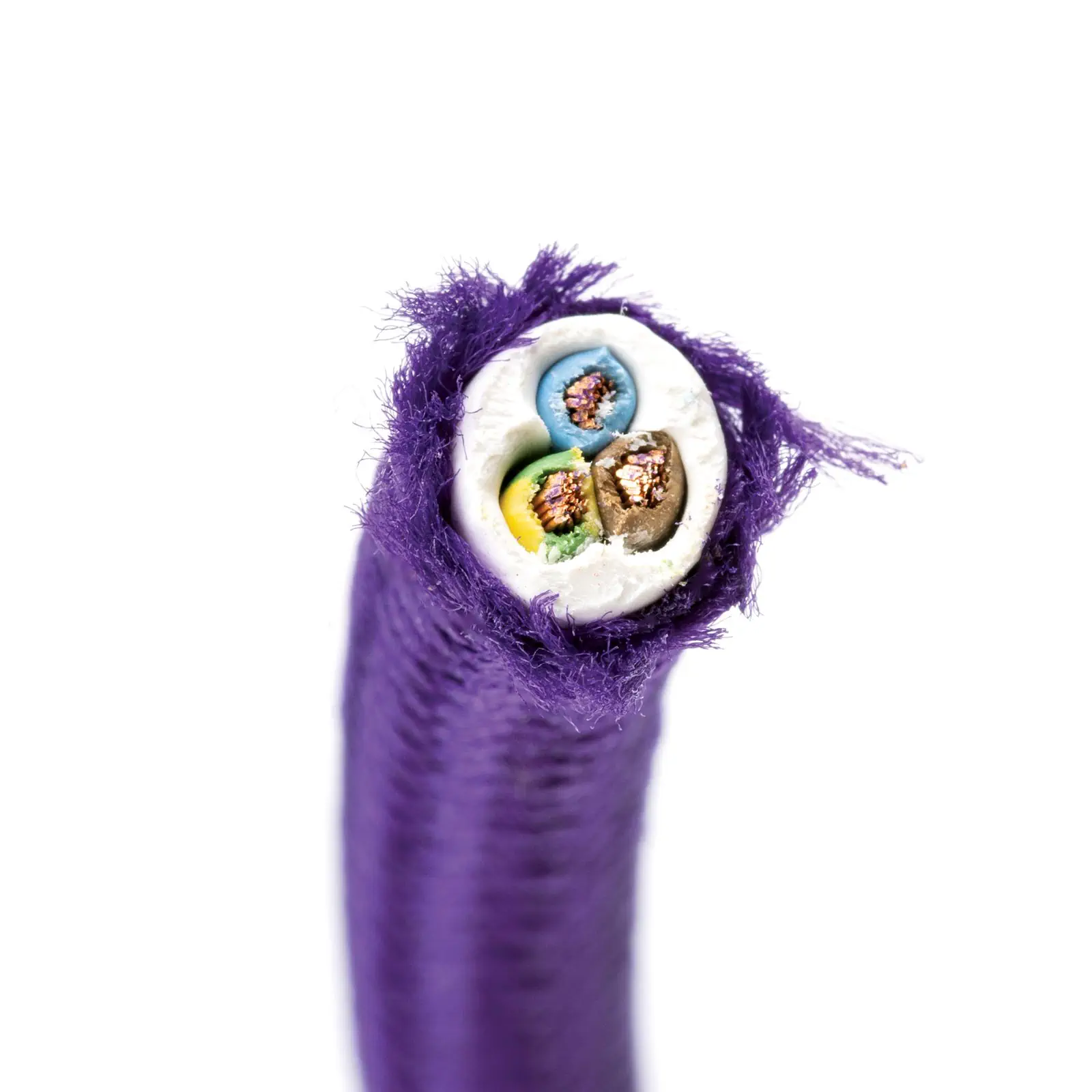 Tekstilni kabl, 3×0,75 mm², 1 m, ljubičasti - 3