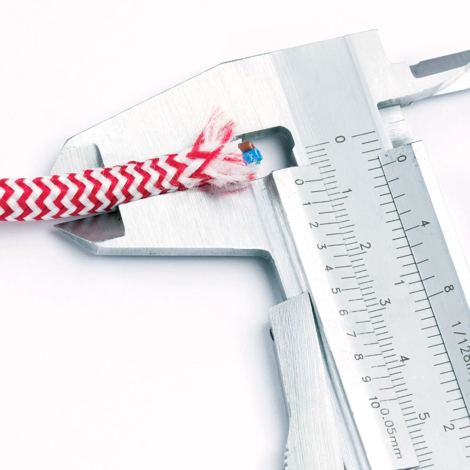 Tekstilni kabl, 3×0,75 mm², 1 m, crveno-beli - 4