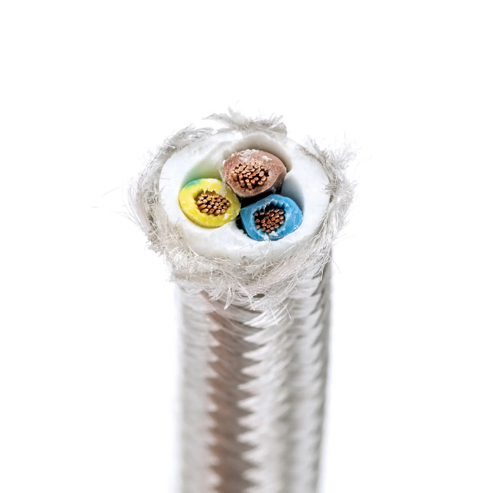 Tekstilni kabl, 3×0,75 mm², 1 m, srebrni - 3