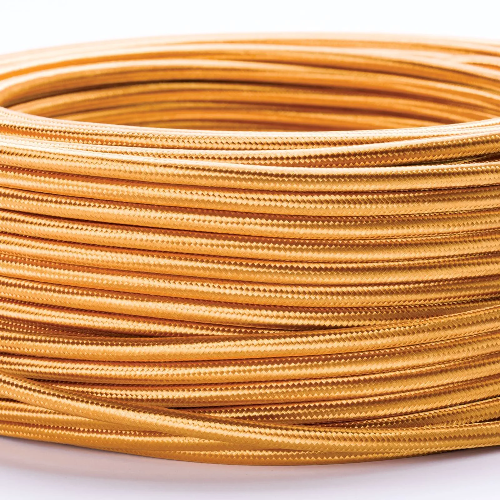 Tekstilni kabl, 3×0,75 mm², 1 m, zlatni