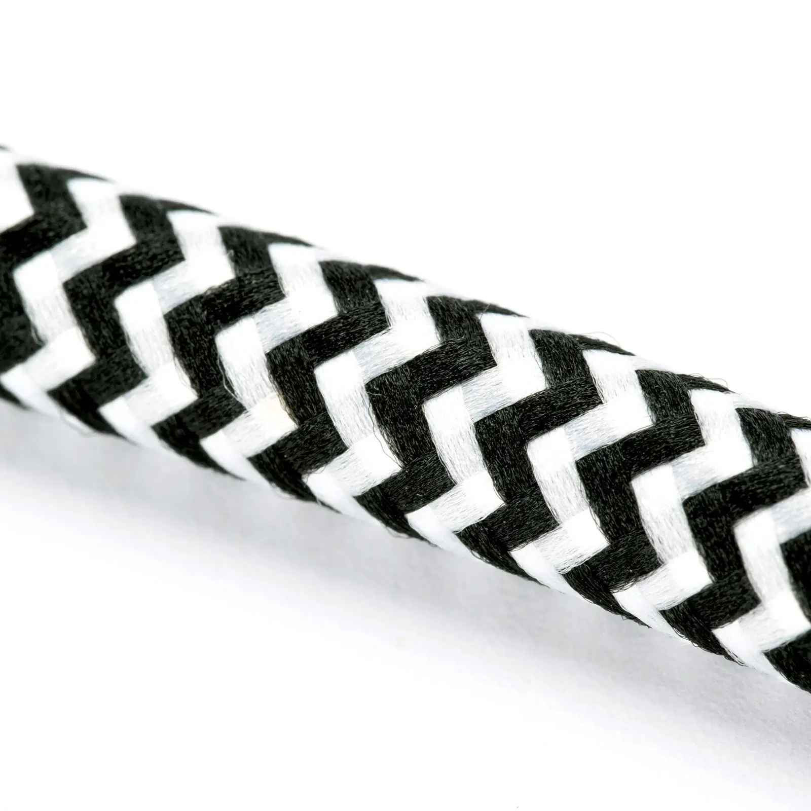 Tekstilni kabl, 3×0,75 mm², 1 m, crno-beli - 2