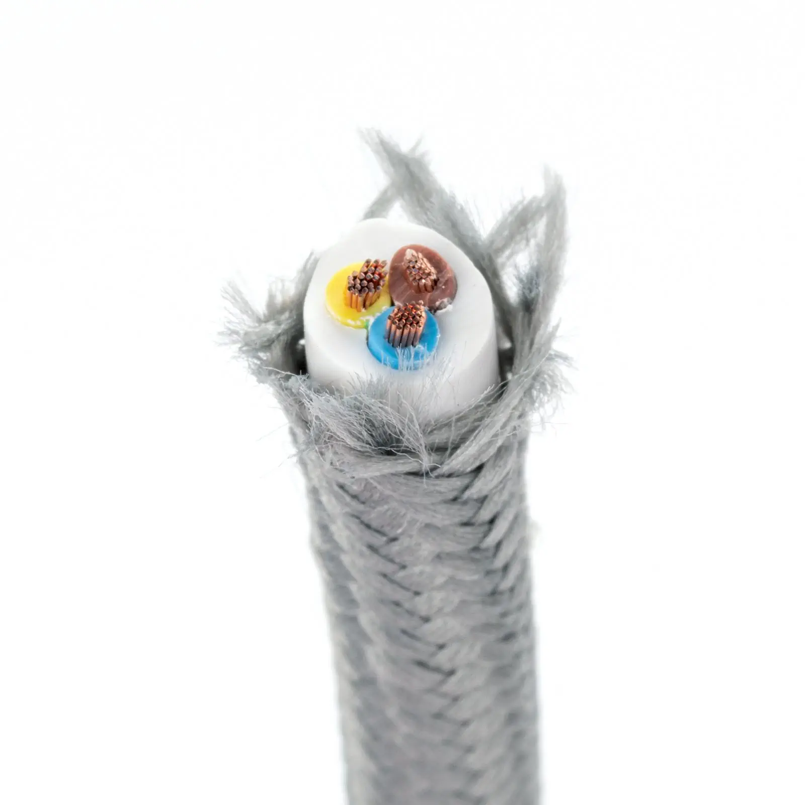 Tekstilni kabl, 3×0,75 mm², 1 m, sivi - 3