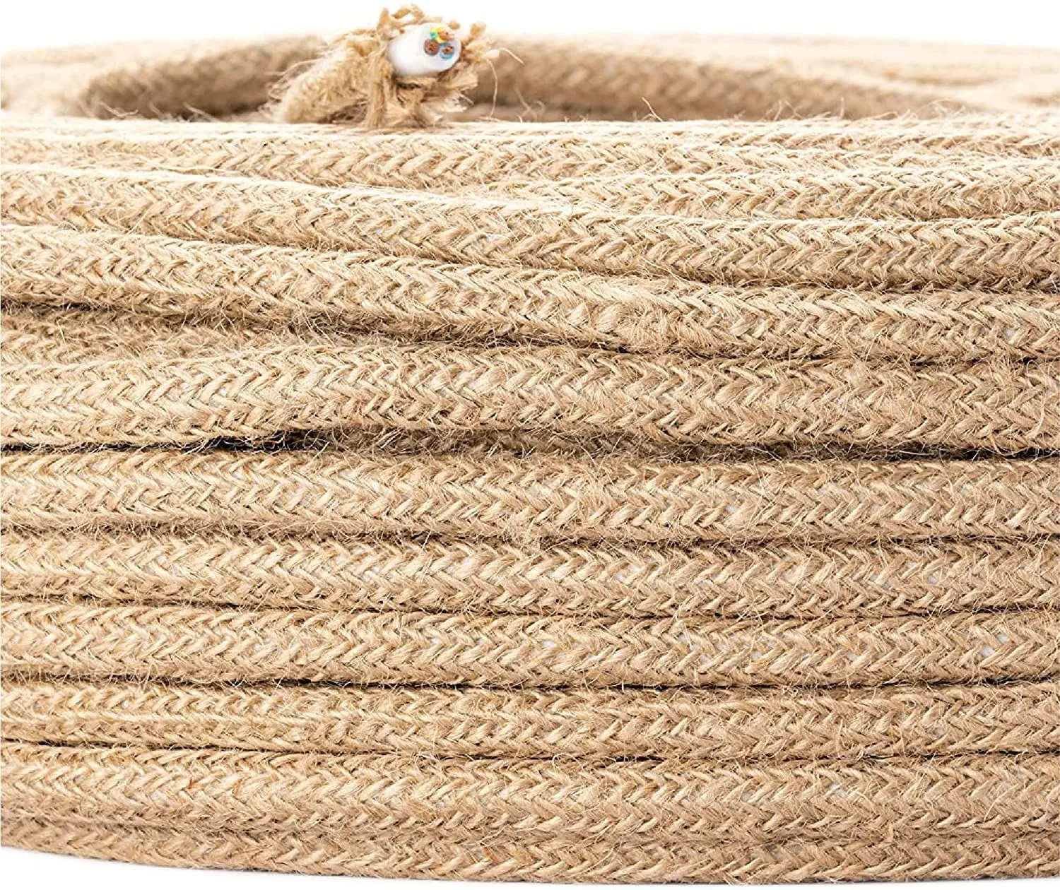 Kabl od lana i jute, 3×0,75 mm², 1 m, braon