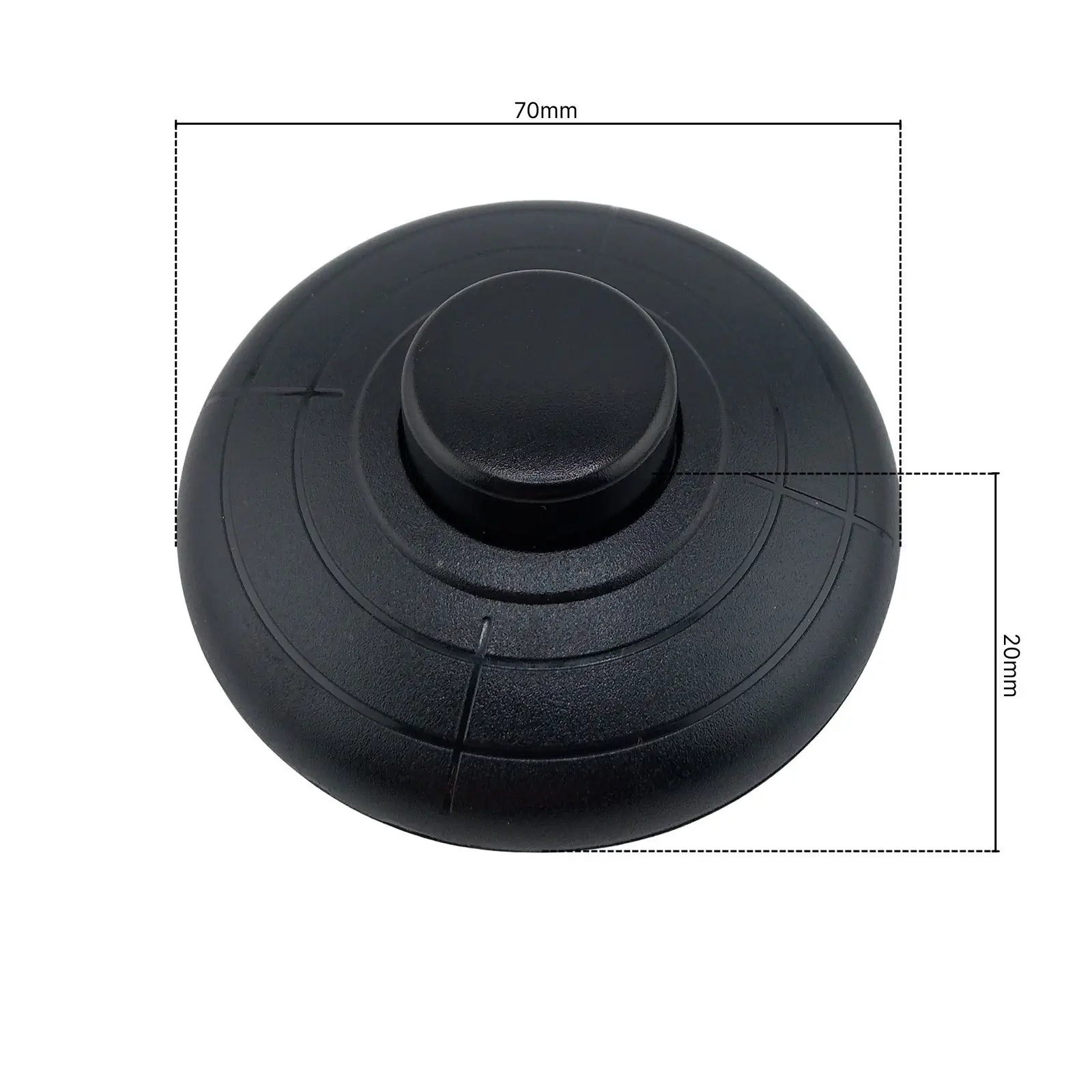 Pedal prekidač, PVC, crni, 2A - 7