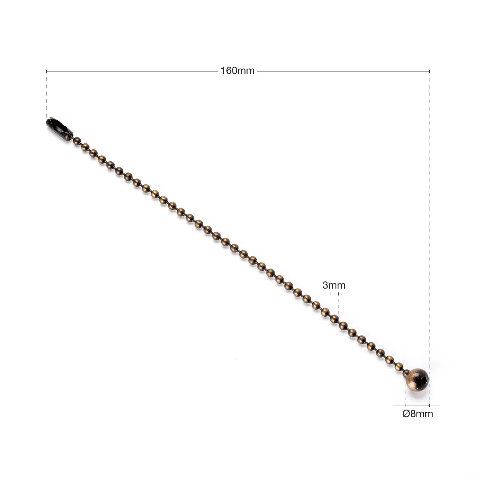 Potezni lanac, dužina 160 mm, patina - 2