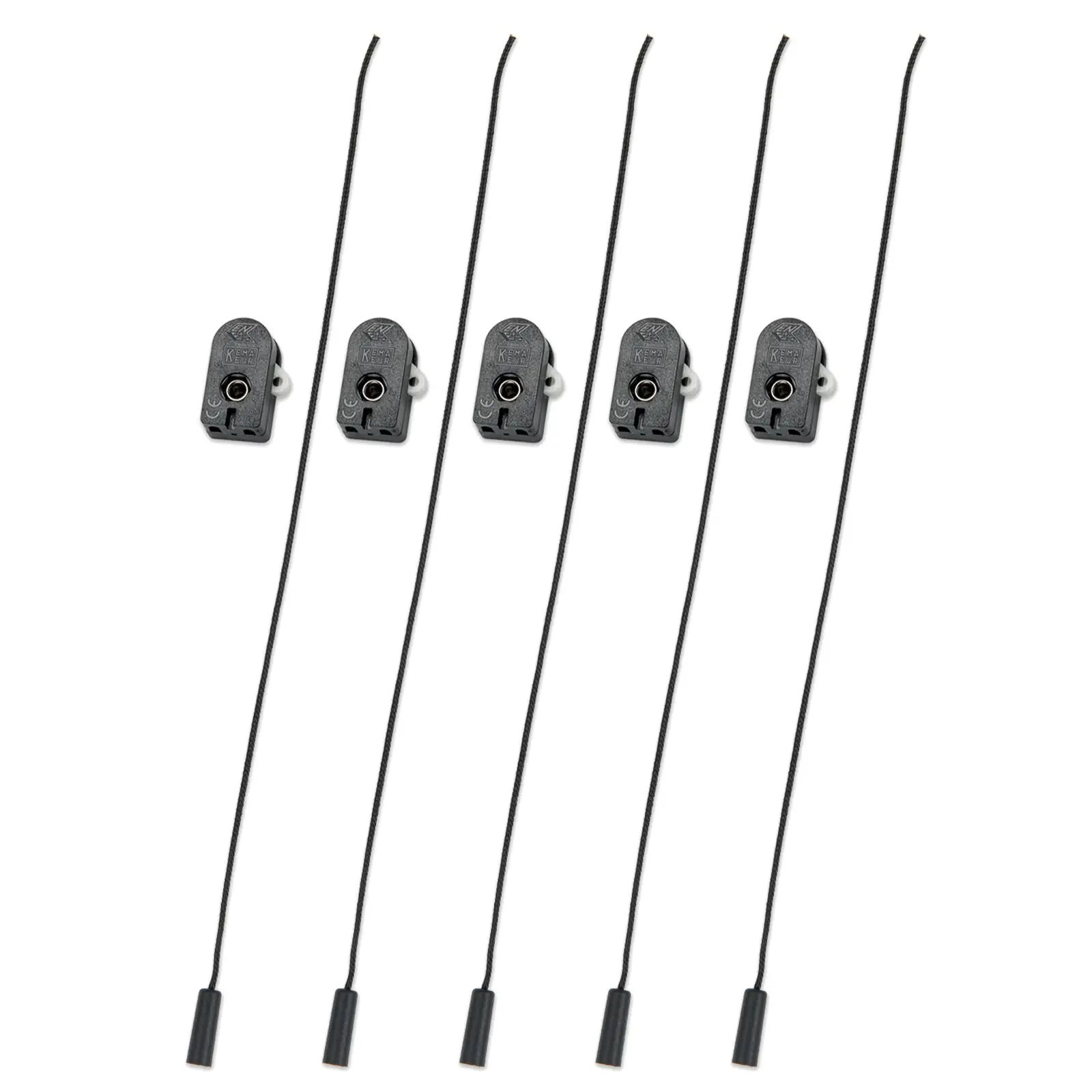 Prekidač teleskopske viseće lampe 200, sa kablom, crni, 5 komada