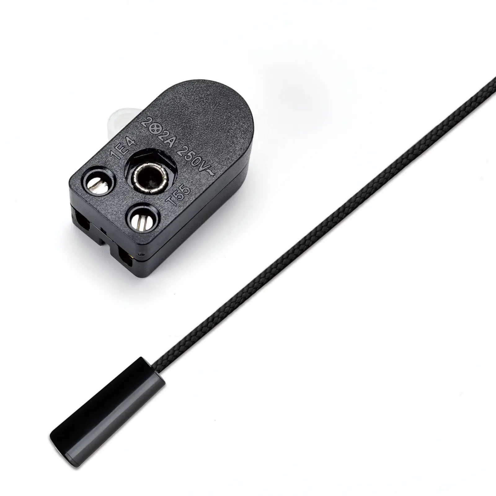 Prekidač teleskopske viseće lampe 200, sa kablom, crni, 5 komada - 4