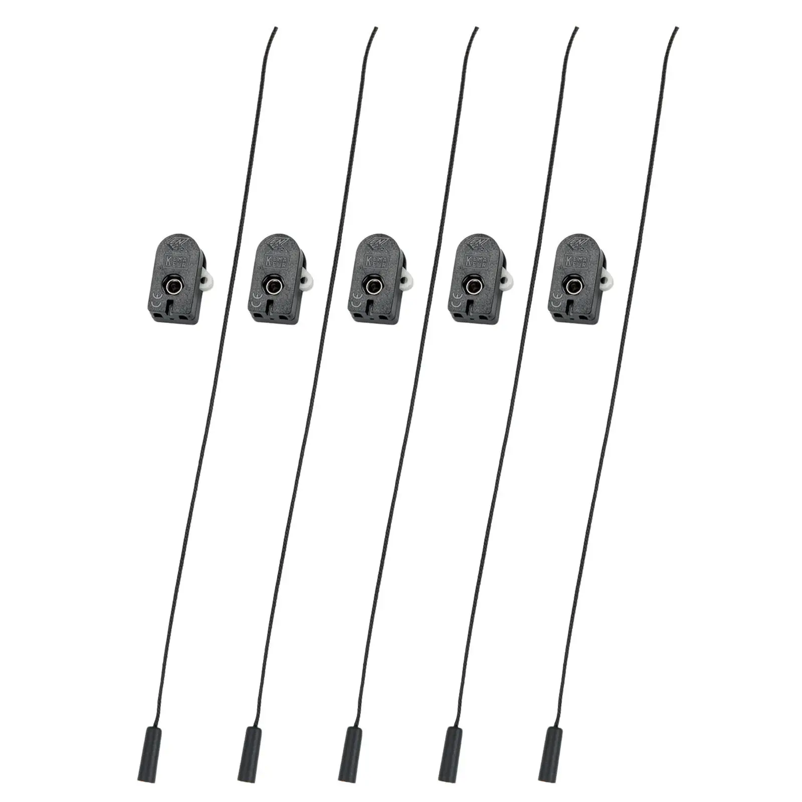 Prekidač teleskopske viseće lampe 200, sa kablom, crni, 5 komada - 7