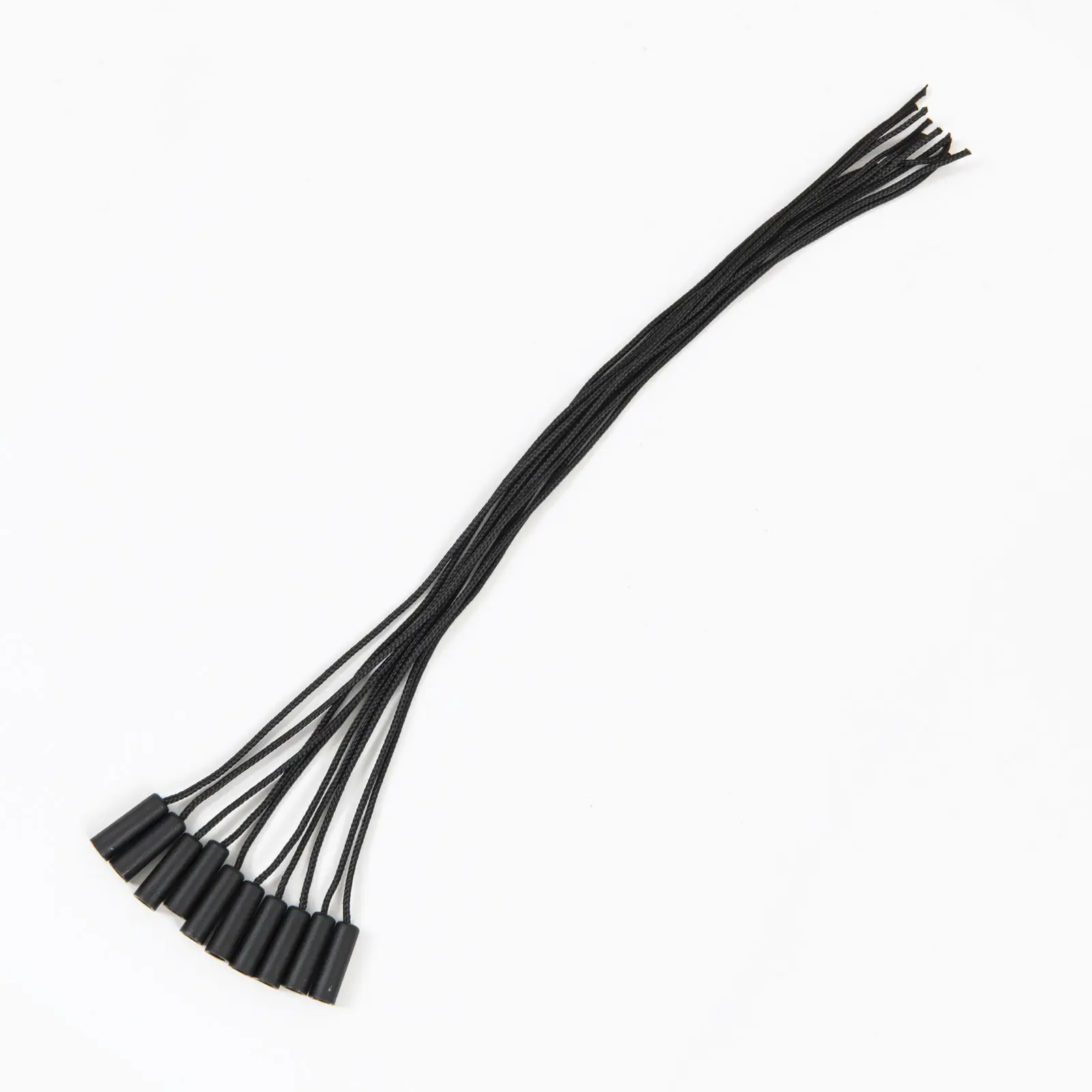 Kabl prekidača teleskopske viseće lampe, 20 cm, crni, 10 komada