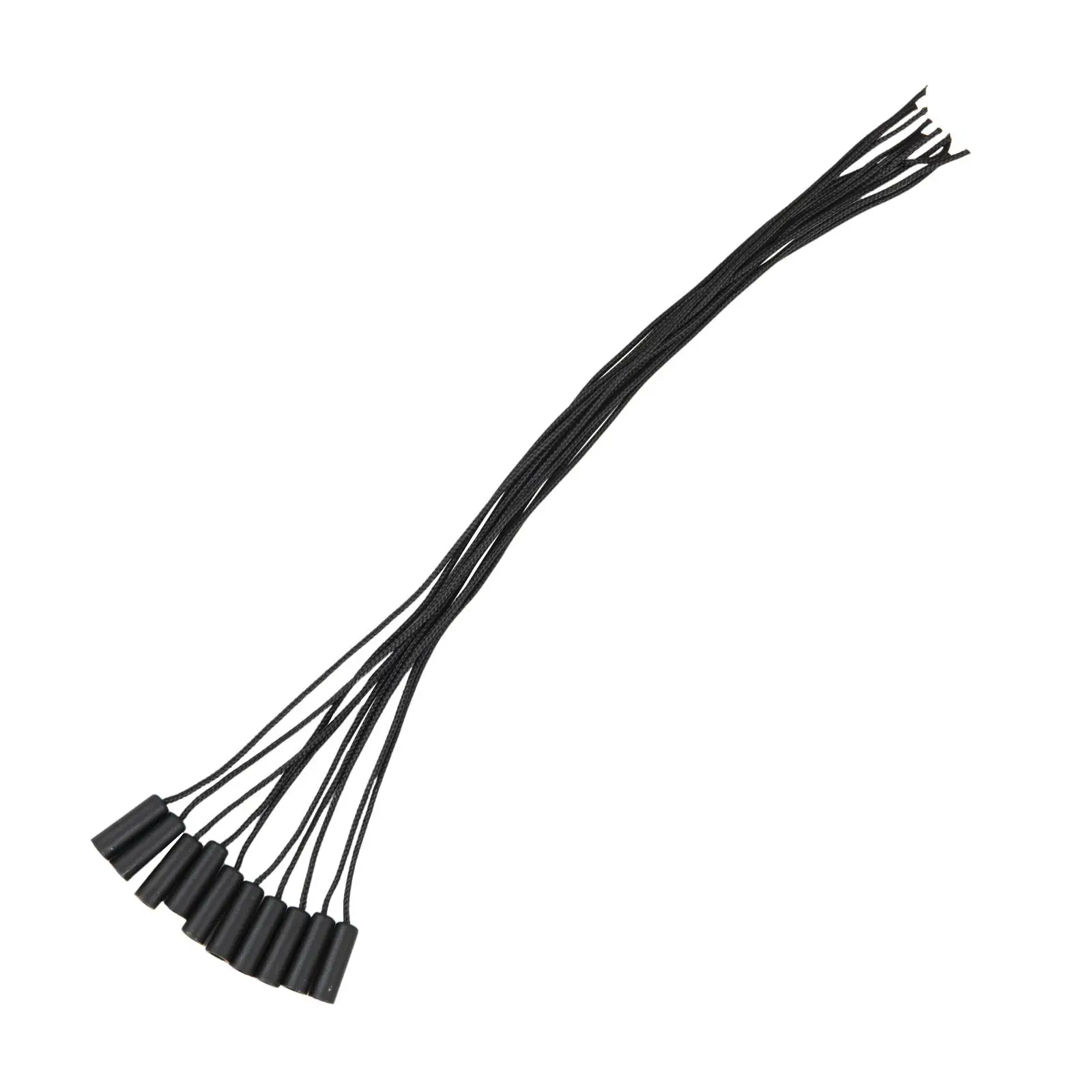 Kabl prekidača teleskopske viseće lampe, 20 cm, crni, 10 komada - 3