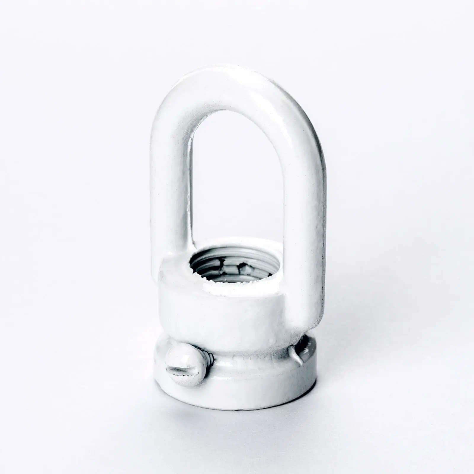 Navojna čaura sa prstenom, navoj M10x1 B4, bela