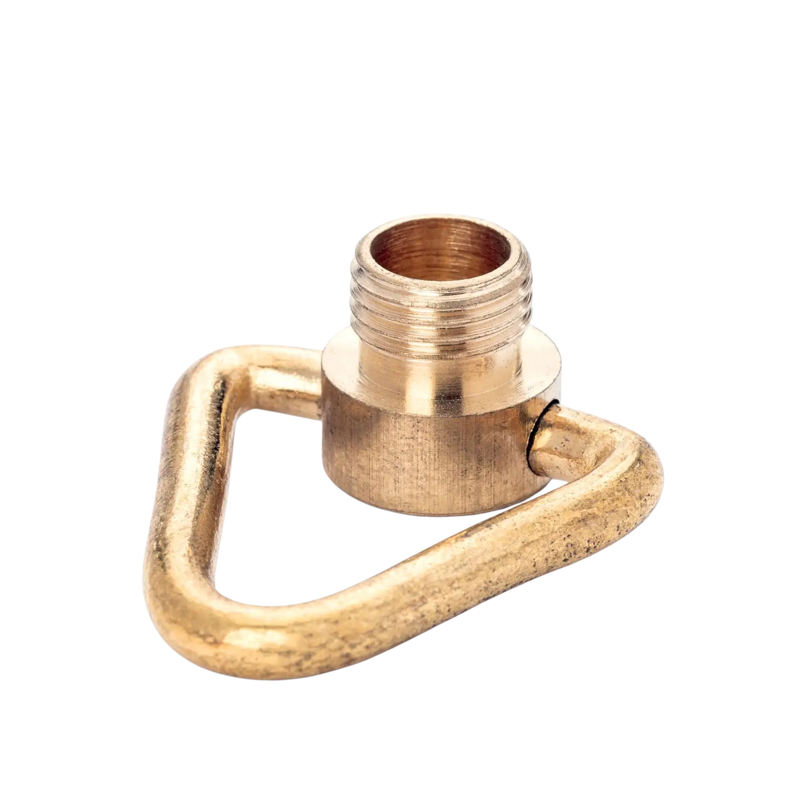 Navojna čaura sa prstenom, spoljašnji navoj M10x1, mesing - 2