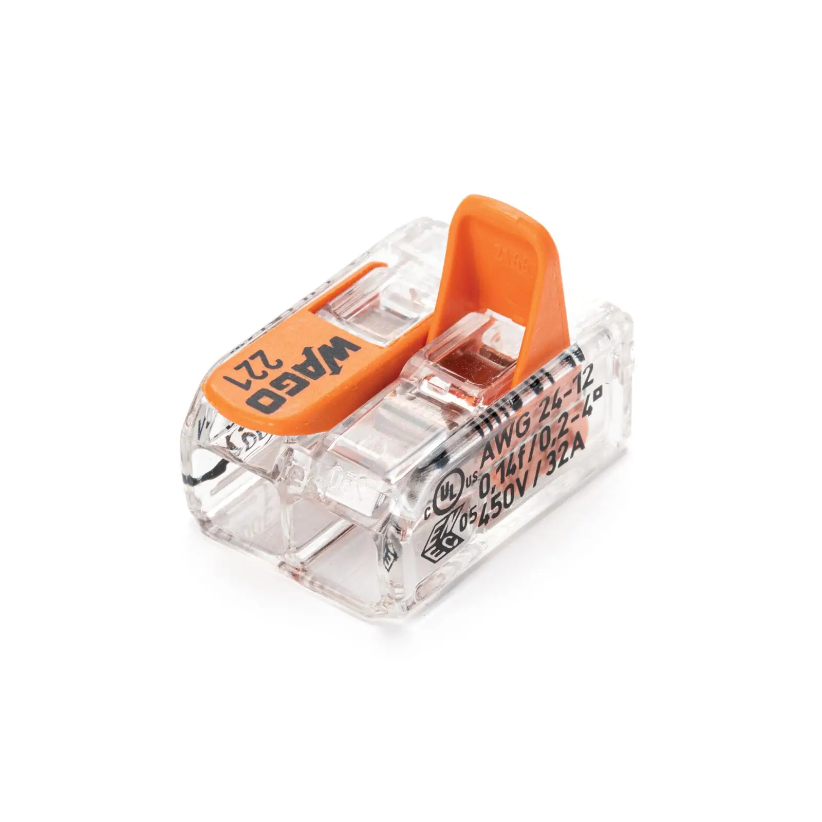 Priključne stezaljke Wago 221-412, 2-polne - 1