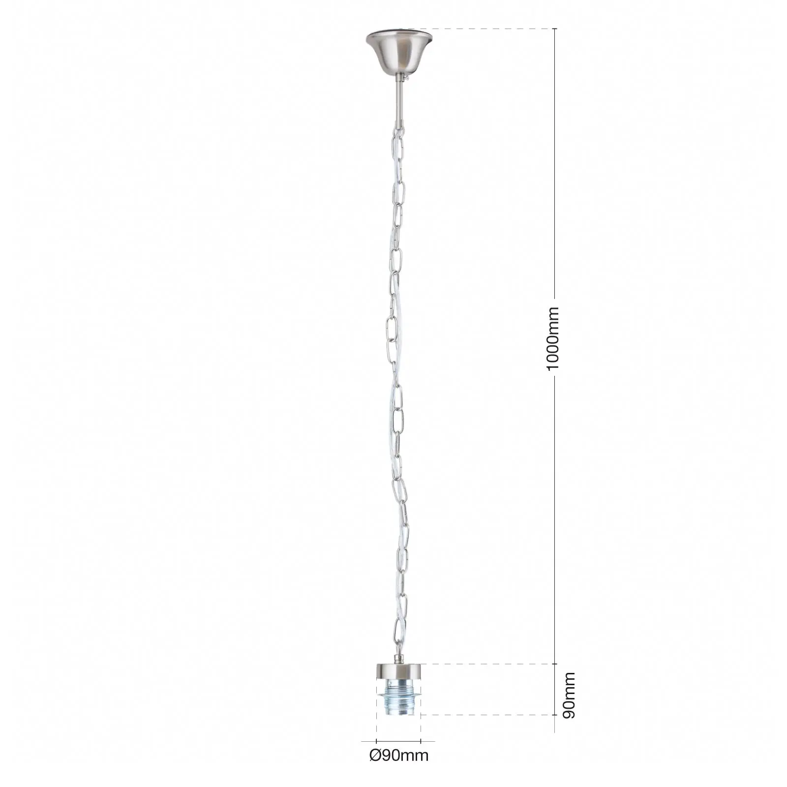 Lančani nosač, 100 cm, saten - 5