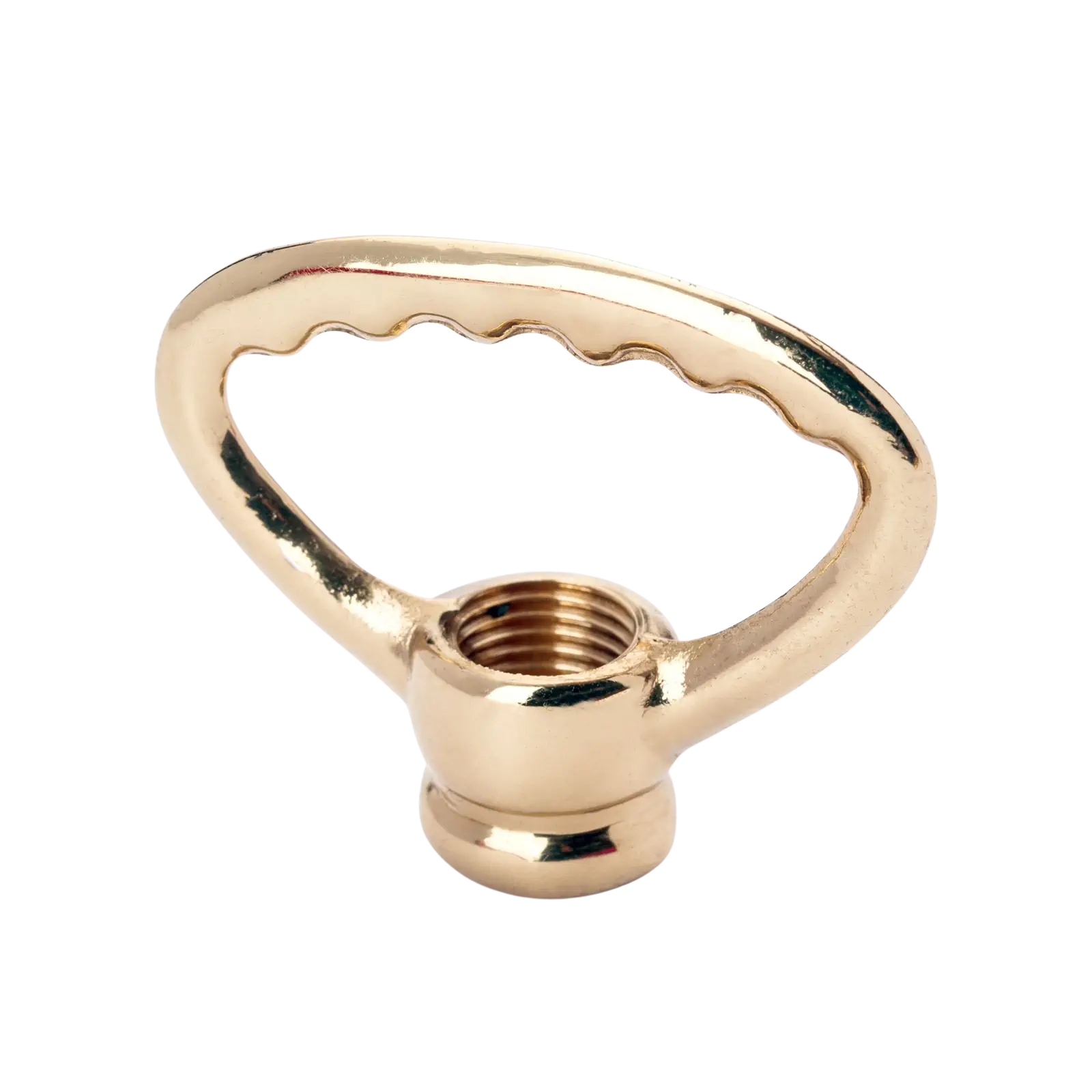 Centrirni prstenasti navojni čep, navoj M10×1, mesing - 2