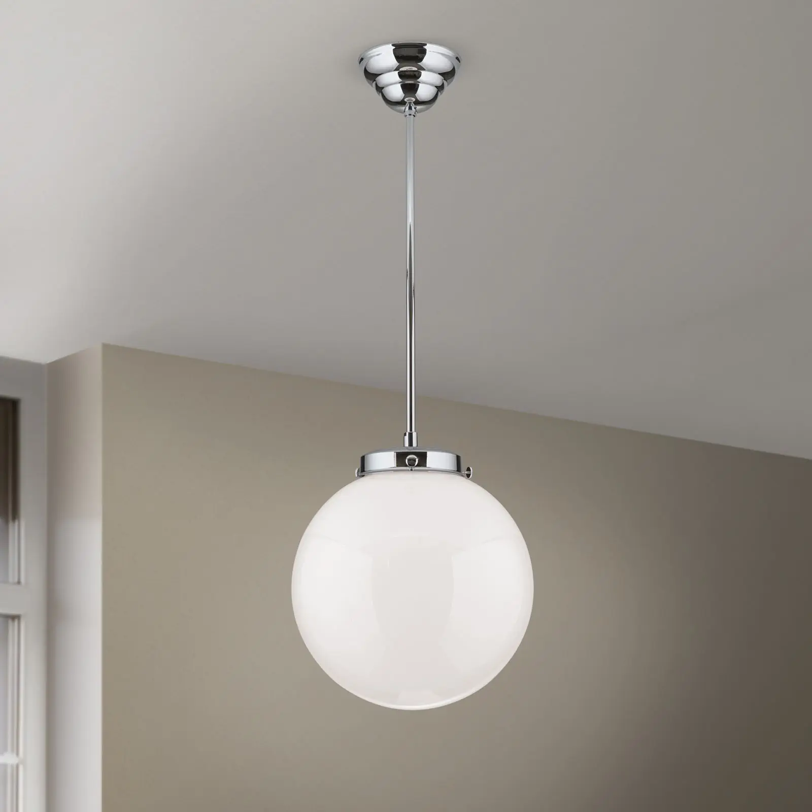 Vešanje za viseće staklo sa ivicom za pričvršćivanje 10 cm, 40 cm, hrom - 6