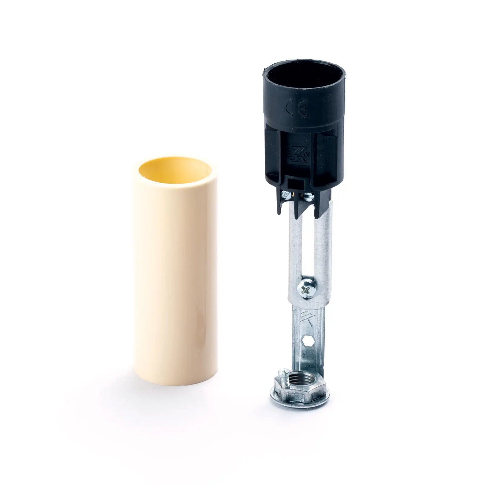 Držač sijalice, E14, 65 mm, krem - 3