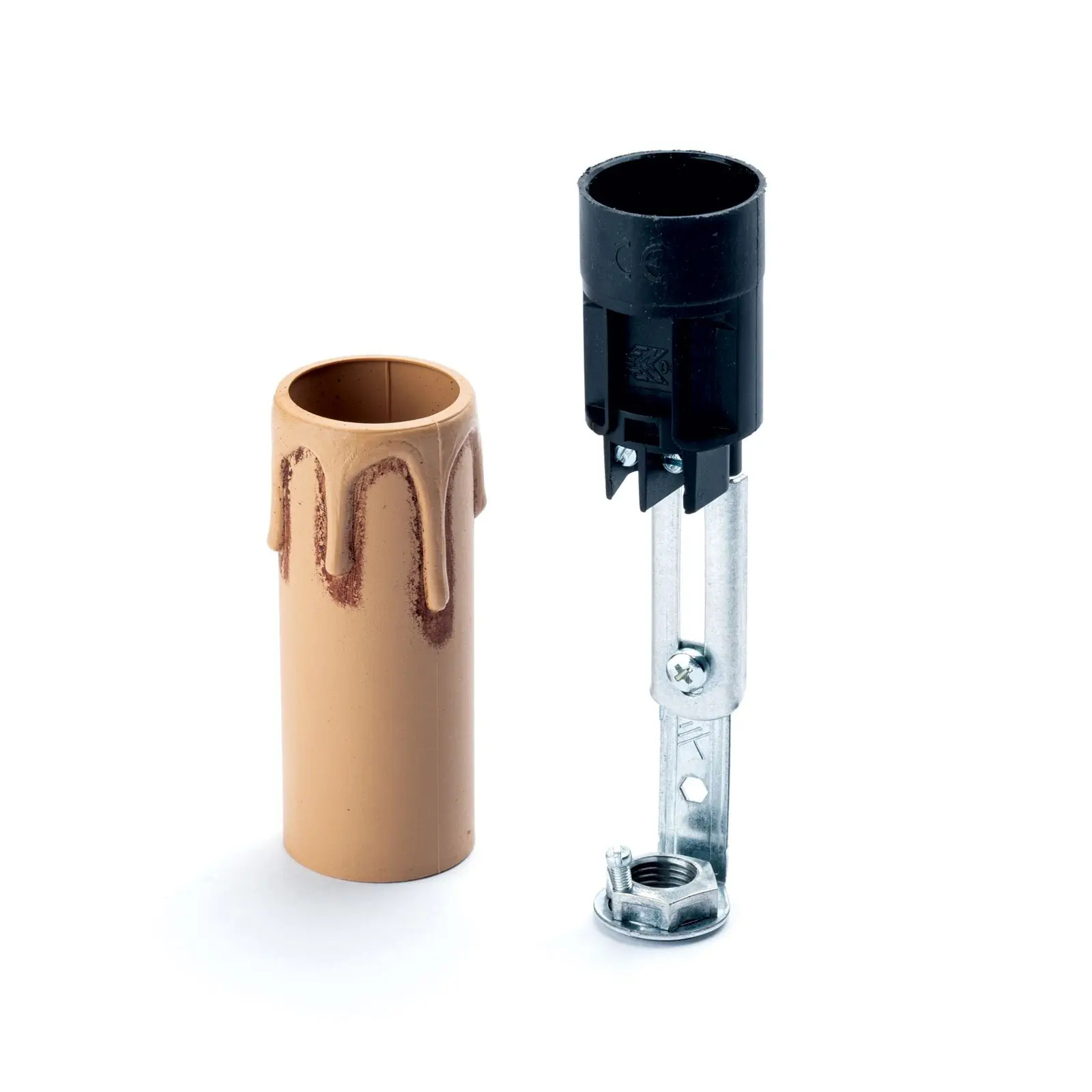 Držač sijalice sa kapljicom, E14, 65 mm,  antik - 3