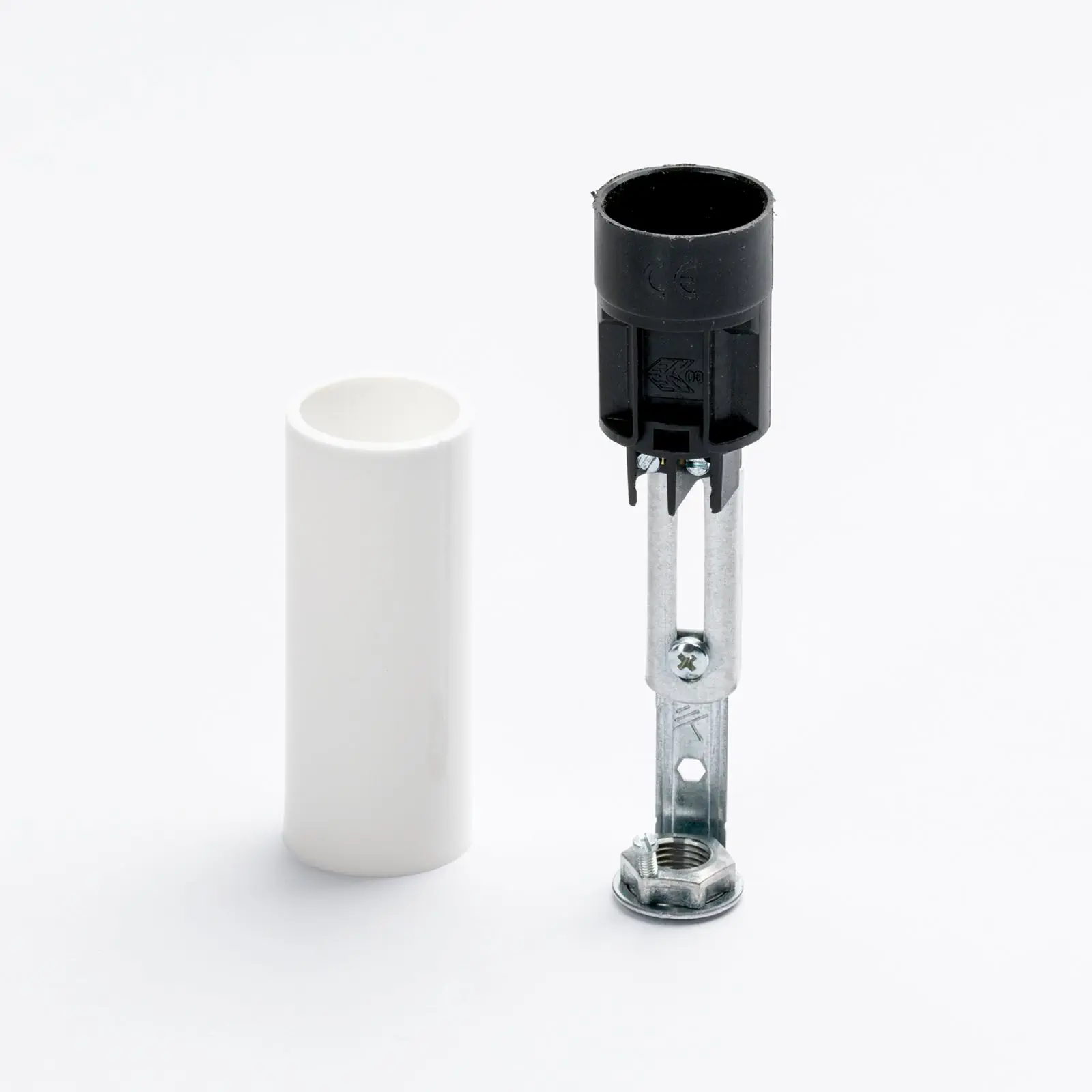 Držač sijalice, E14, 65 mm, beli - 3