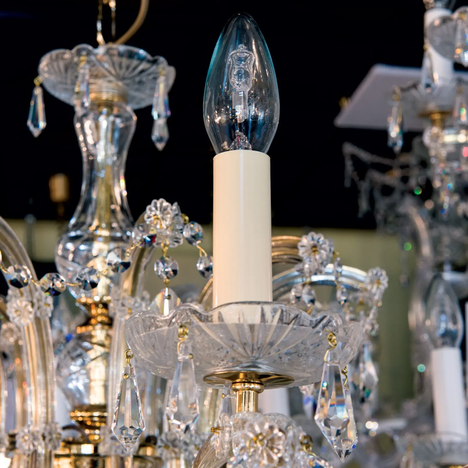 Držač sijalice, E14, 85 mm, krem - 7