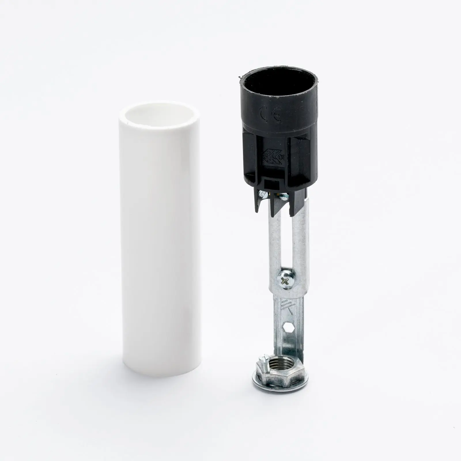 Držač sijalice, E14, 85 mm, beli - 3