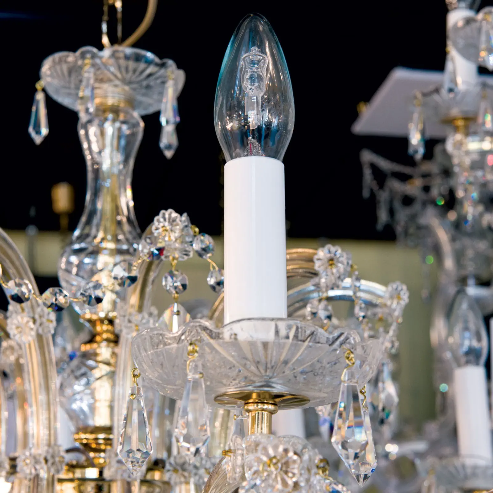 Držač sijalice, E14, 85 mm, beli - 7