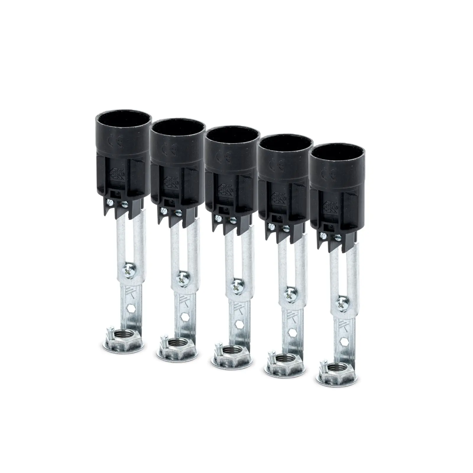 Grlo za sijalicu E14, podesive visine 80–100 mm, crno - 2