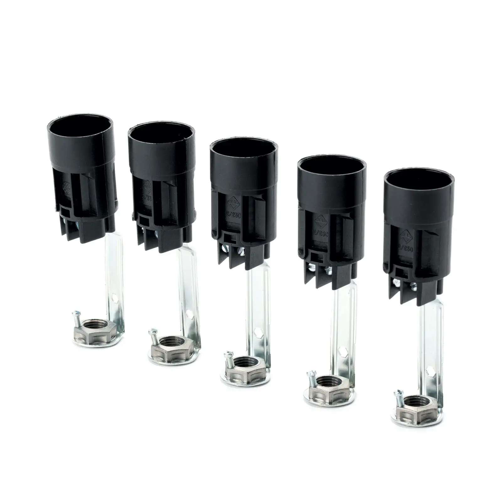 Grlo za sijalicu E14, crno - 2