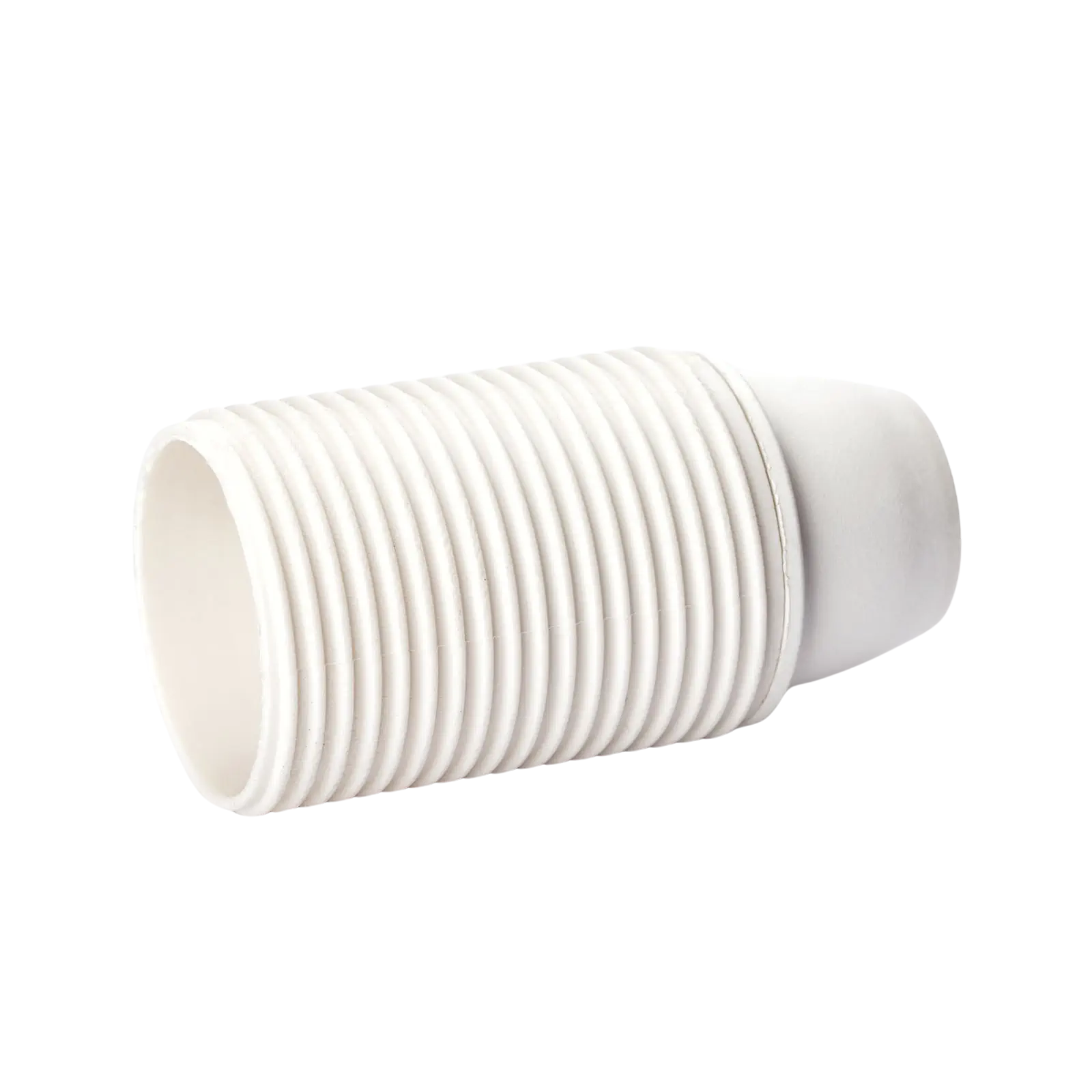 Grlo za sijalicu E14, navoj M10x1, 54 mm, belo - 2