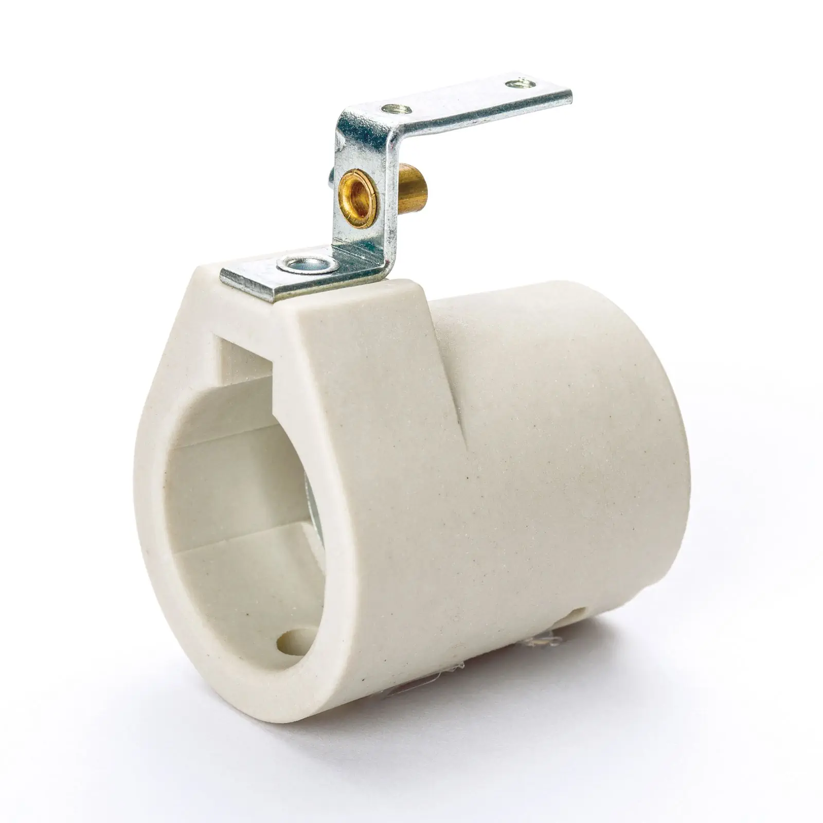 Grlo za sijalicu E14 sa nosačem, keramika, 40 mm, sivo