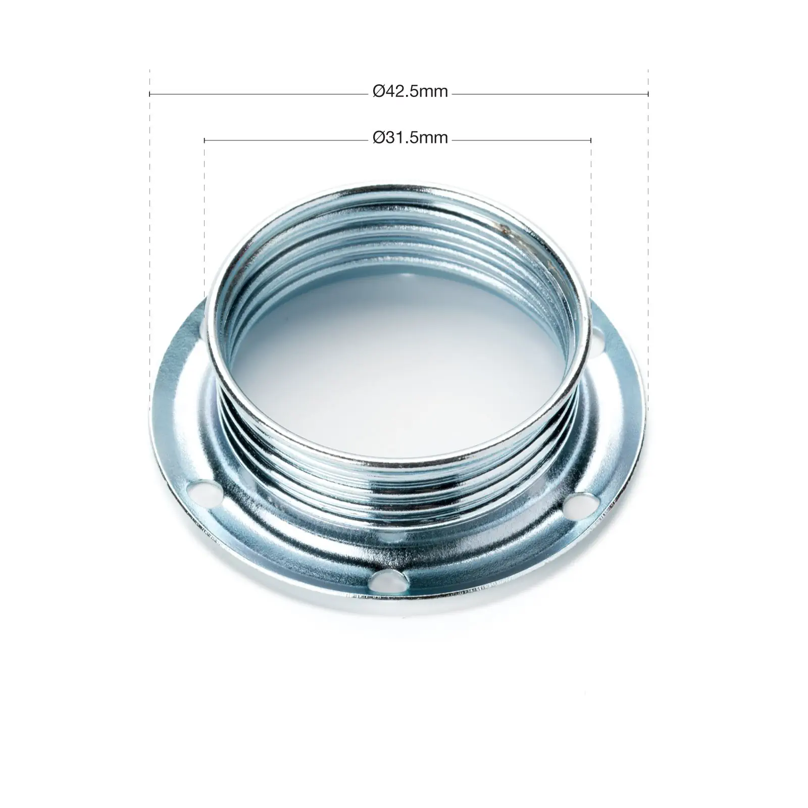 Navojni prsten E14, metal, legura cinka - 3