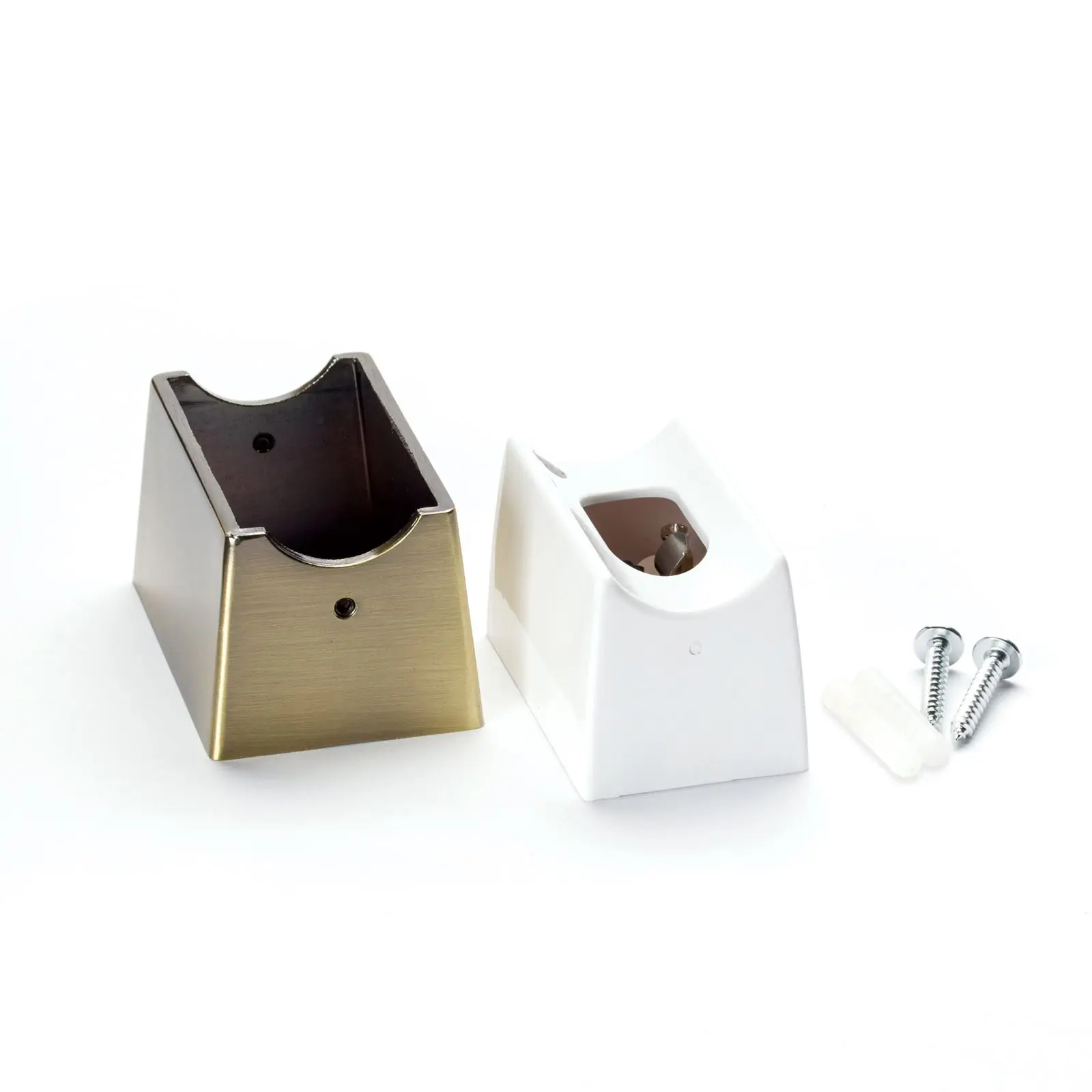 Grlo za sijalicu S14D, metal, stari mesing - 3