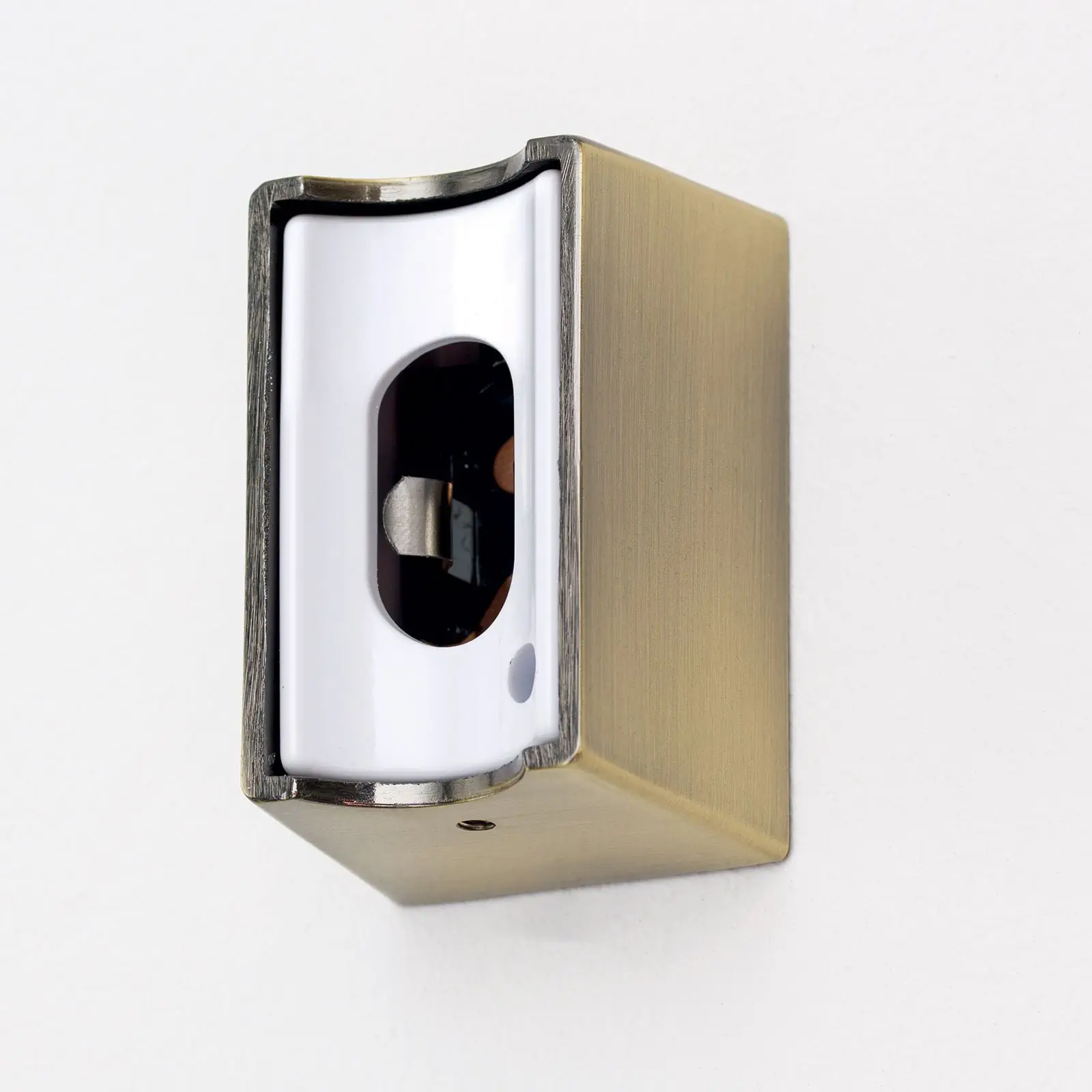 Grlo za sijalicu S14D, metal, stari mesing - 4