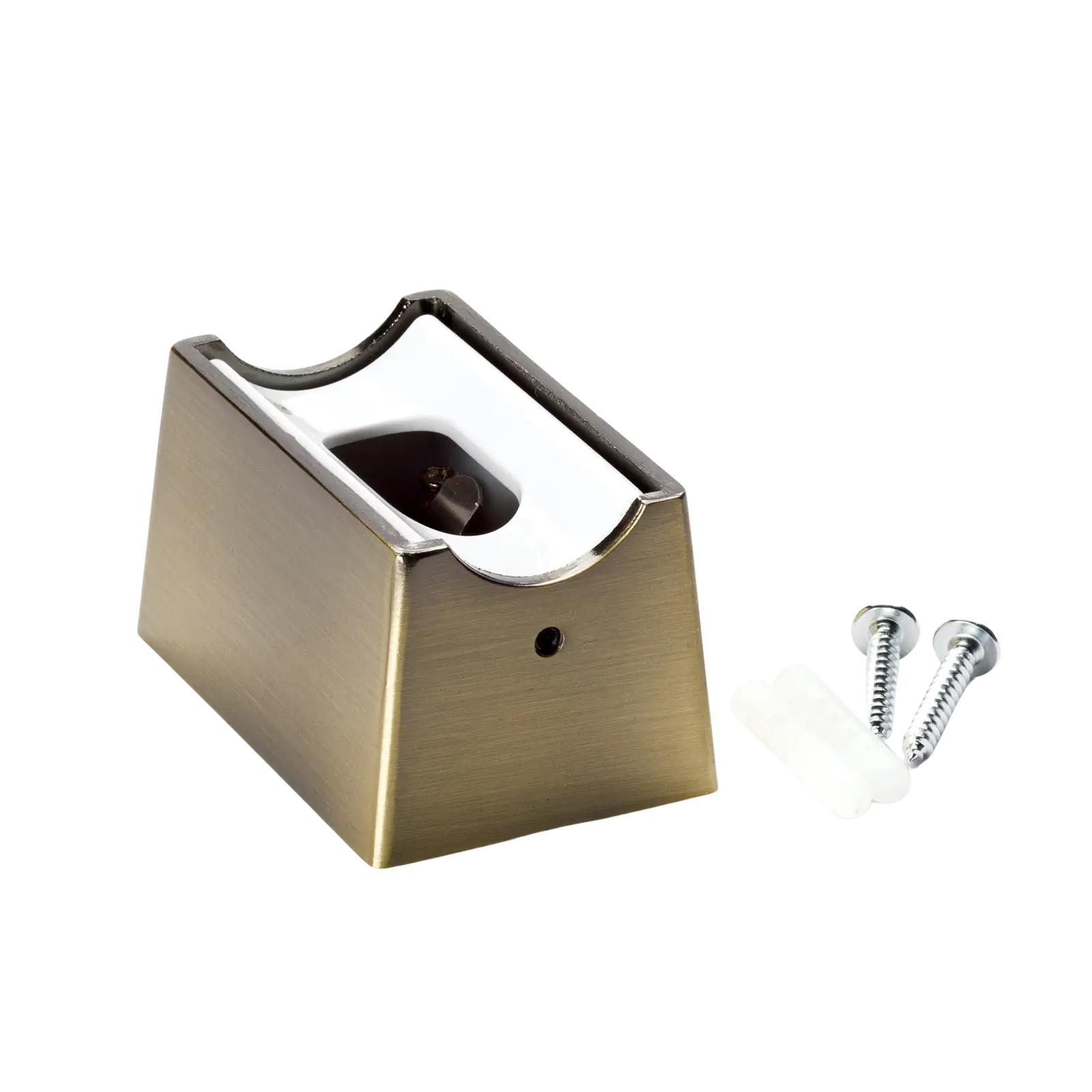 Grlo za sijalicu S14D, metal, stari mesing - 6