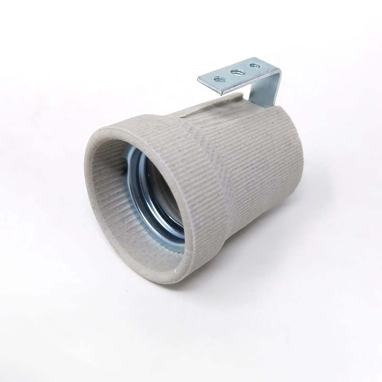 Grlo za sijalicu E27 sa poteznom šipkom, keramika, 48 mm