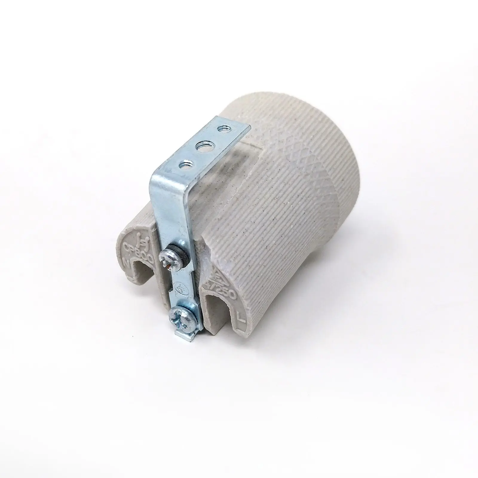 Grlo za sijalicu E27 sa poteznom šipkom, keramika, 48 mm - 2