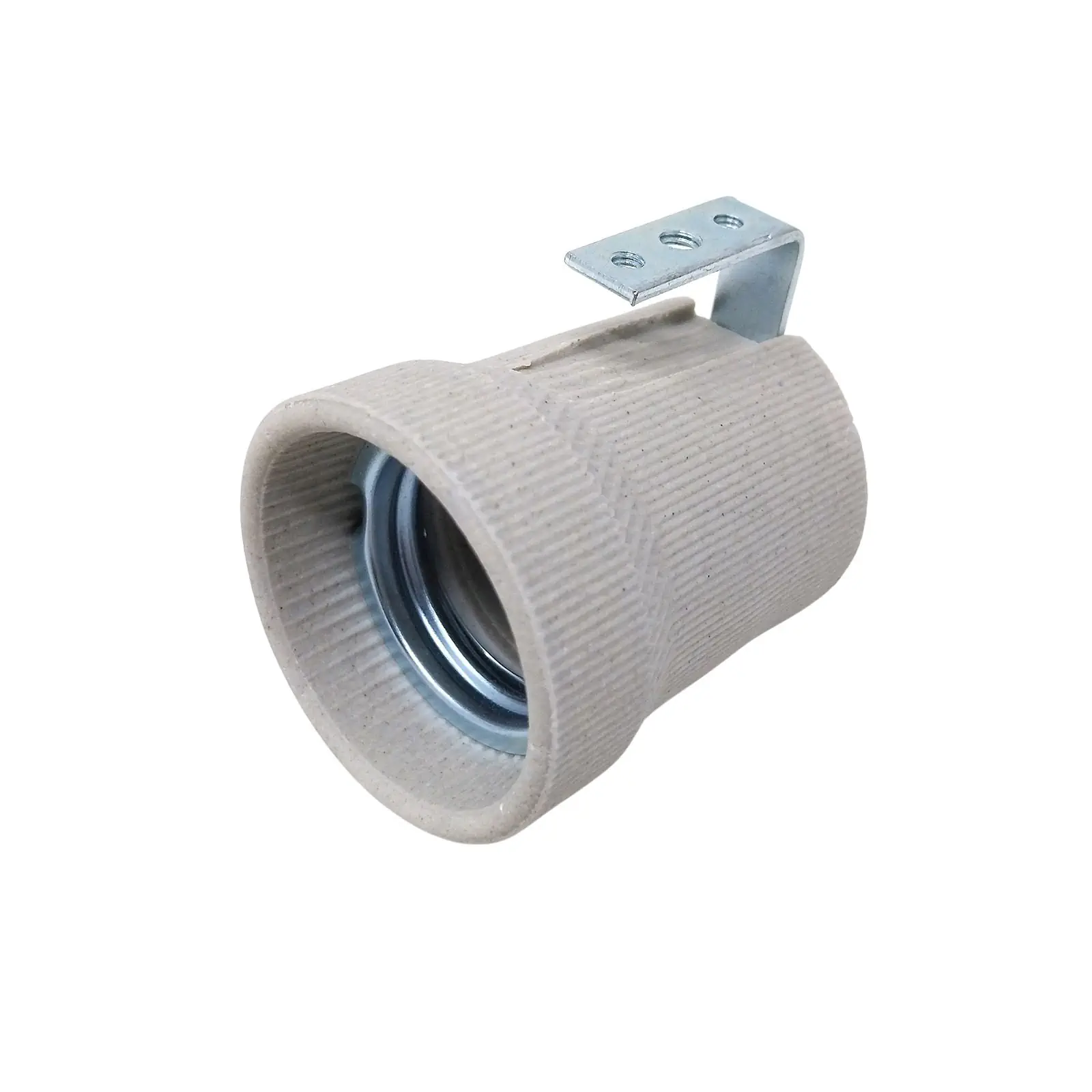 Grlo za sijalicu E27 sa poteznom šipkom, keramika, 48 mm - 3