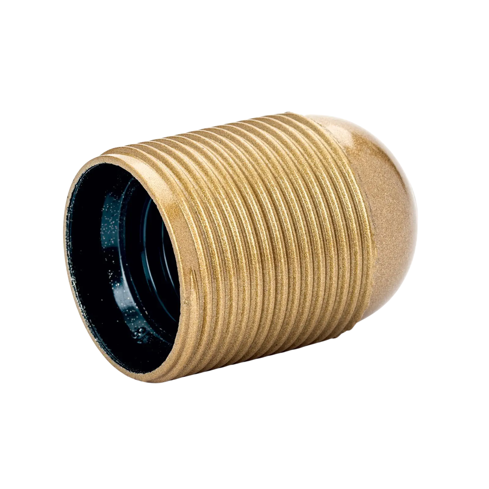 Grlo za sijalicu E27, navoj M10x1, 55 mm, zlatno - 2