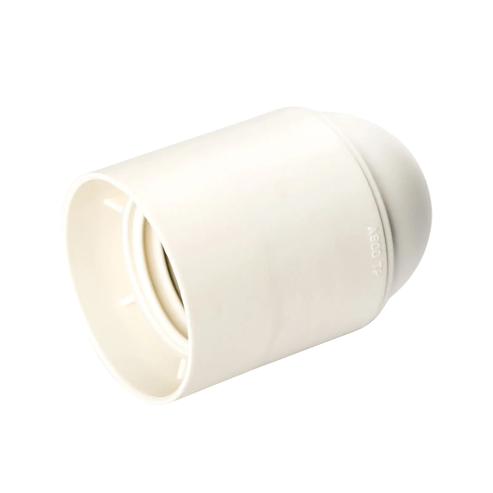 Grlo za sijalicu E27, navoj M10x1, 55 mm, belo - 2