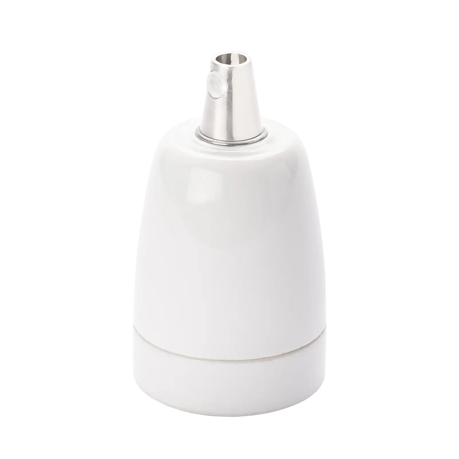 Grlo za sijalicu E27, navoj M10x1, 64 mm, belo - 6