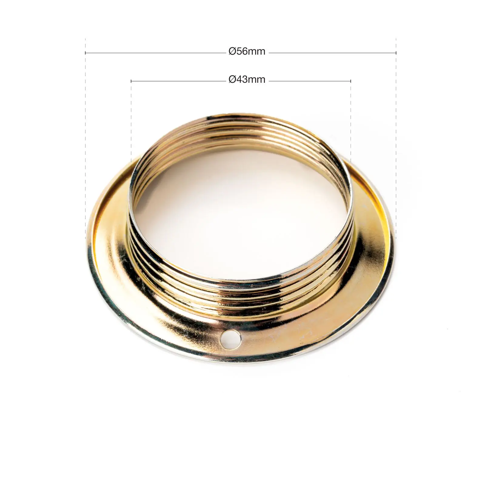 Navojni prsten E27, Ø 56 mm, legura mesinga - 3