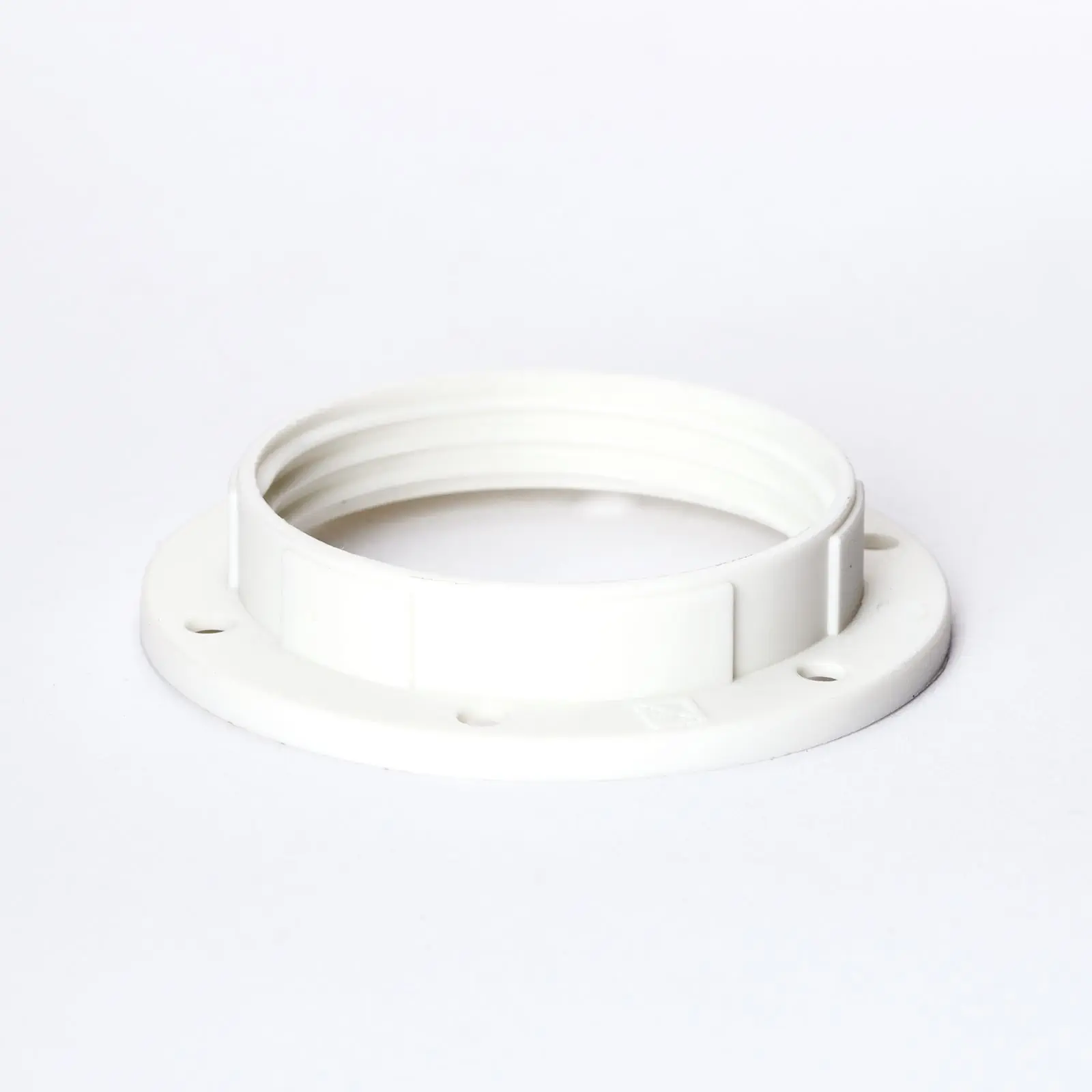 Navojni prsten E27, Ø 57 mm, beli
