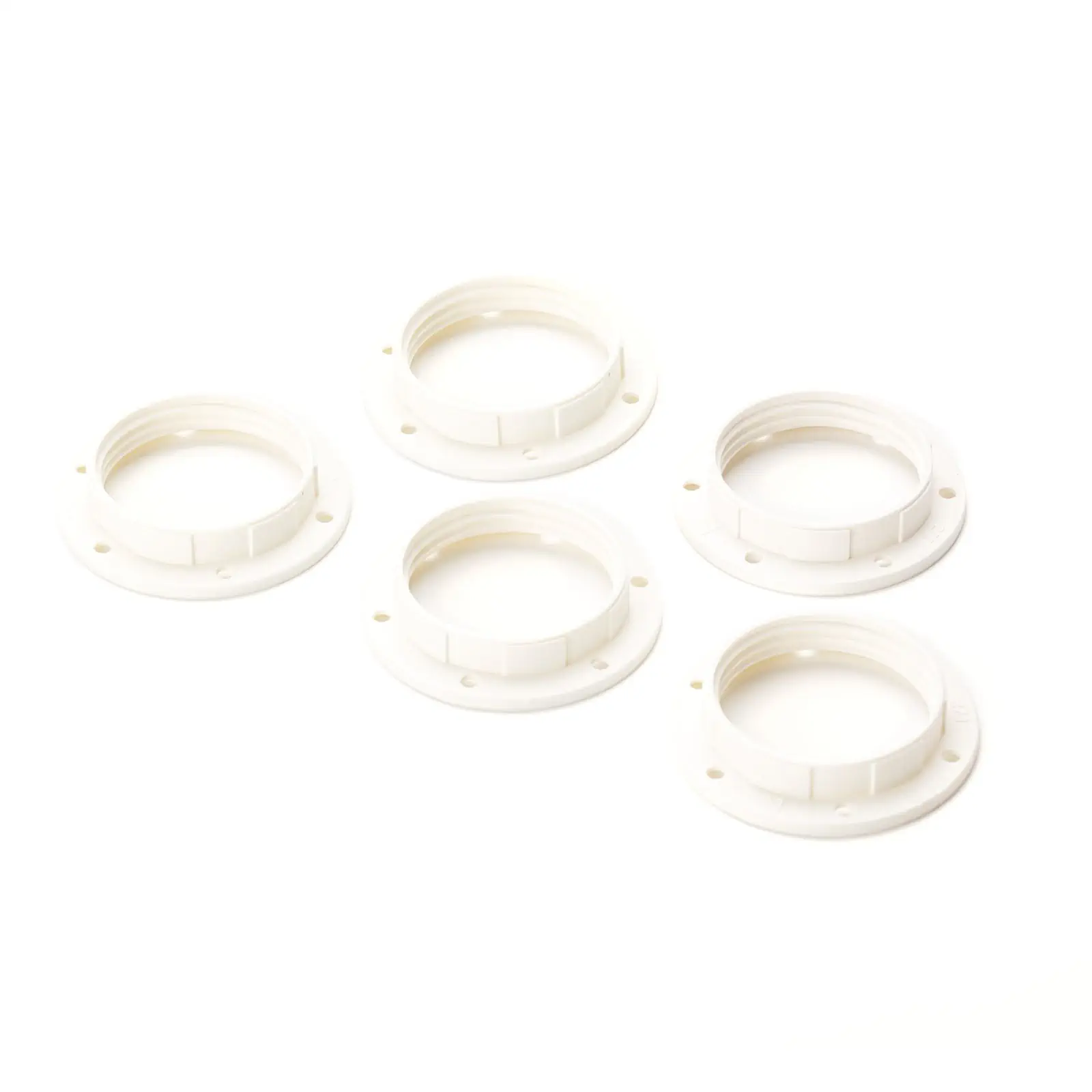 Navojni prsten E27, Ø 57 mm, beli - 2