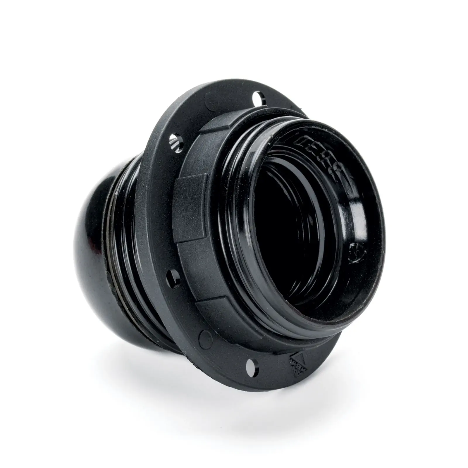 Navojni prsten E27, Ø 57 mm, crni - 4