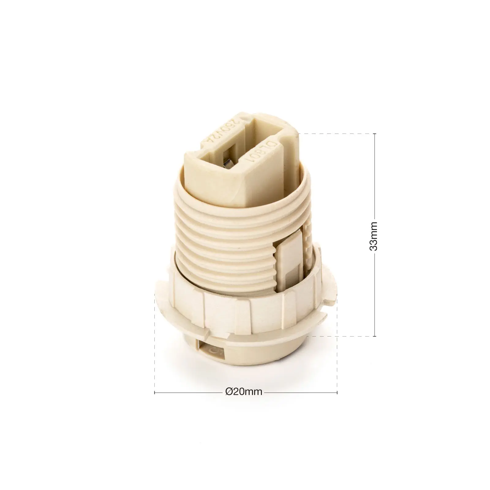 Grla za sijalicu G9, 5 komada, M10x1, belo - 4