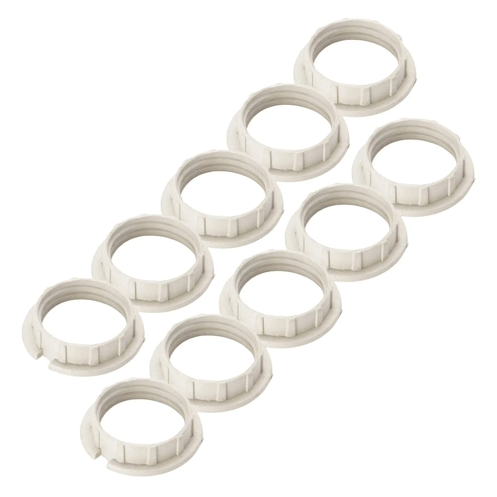 Navojni prsten G9, PVC, Ø 28 mm, beli, 10 komada - 5