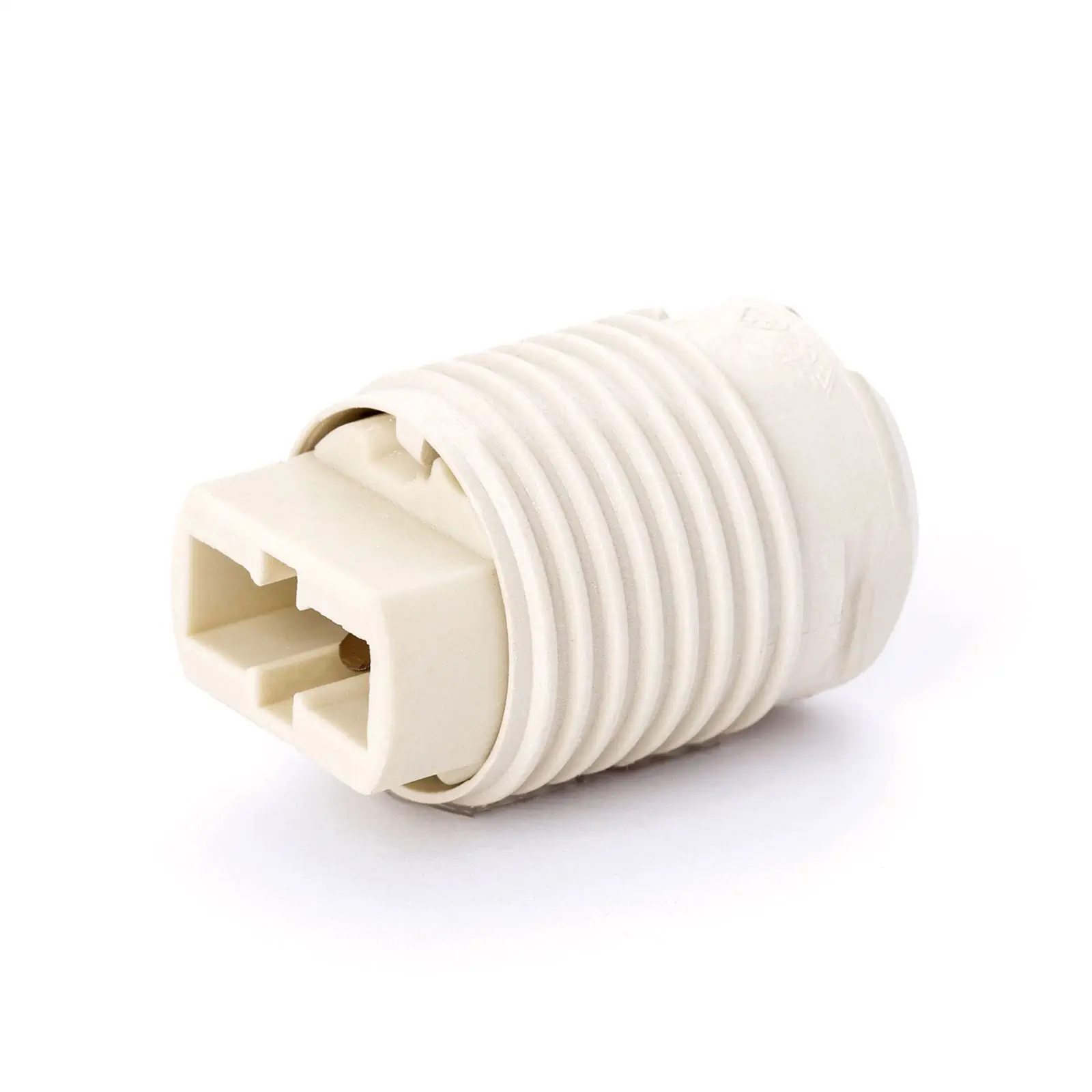 Grlo za sijalicu G9, navoj M10x1, belo