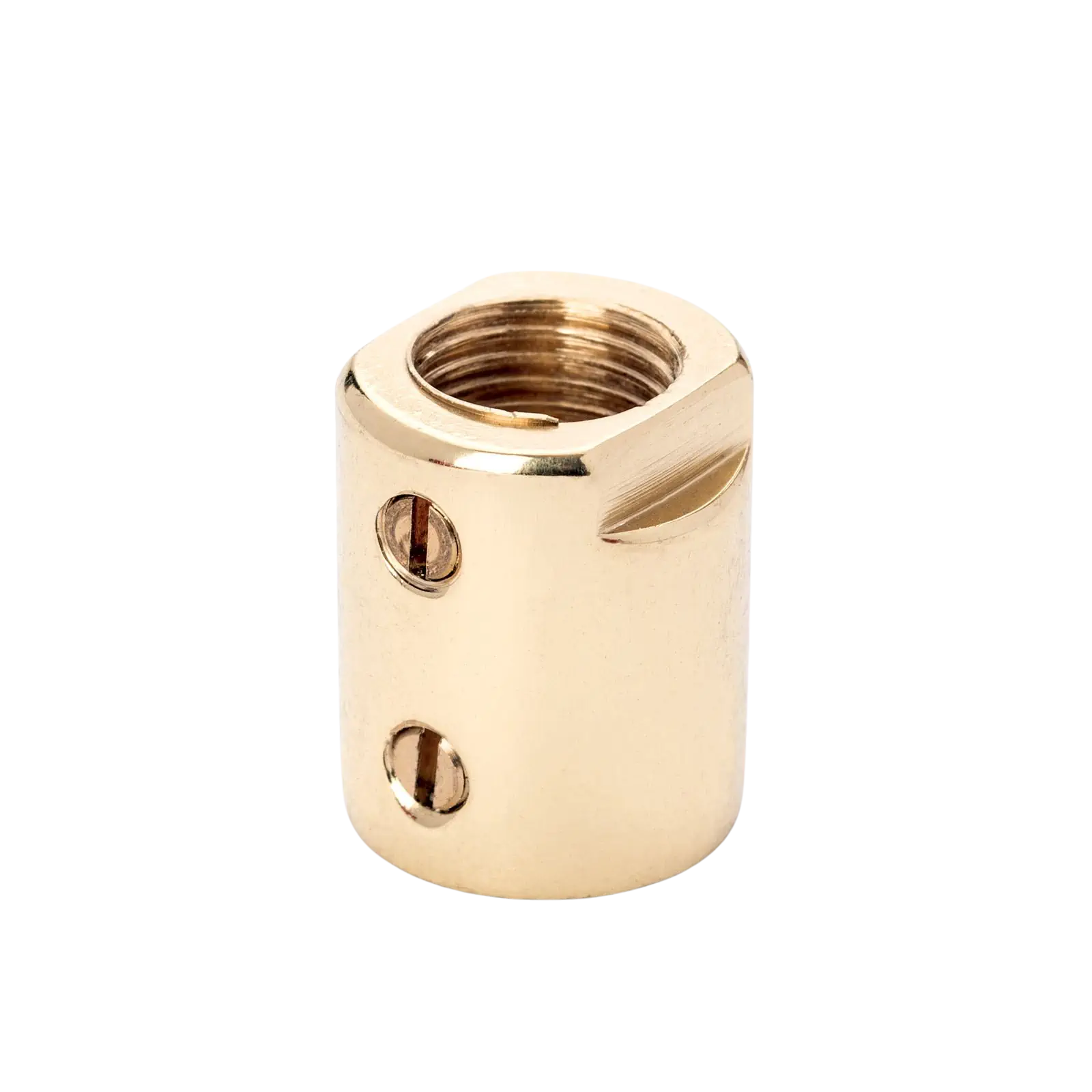 Čaura, 2 zavrtnja za podešavanje, M10x1, mesing - 2