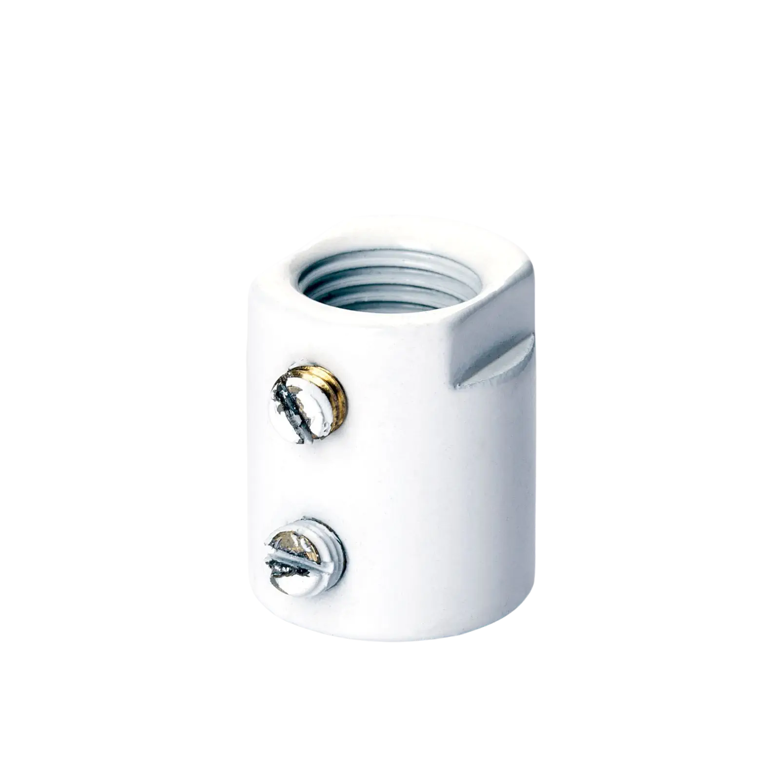 Čaura, 2 zavrtnja za podešavanje, M10x1, bela - 2